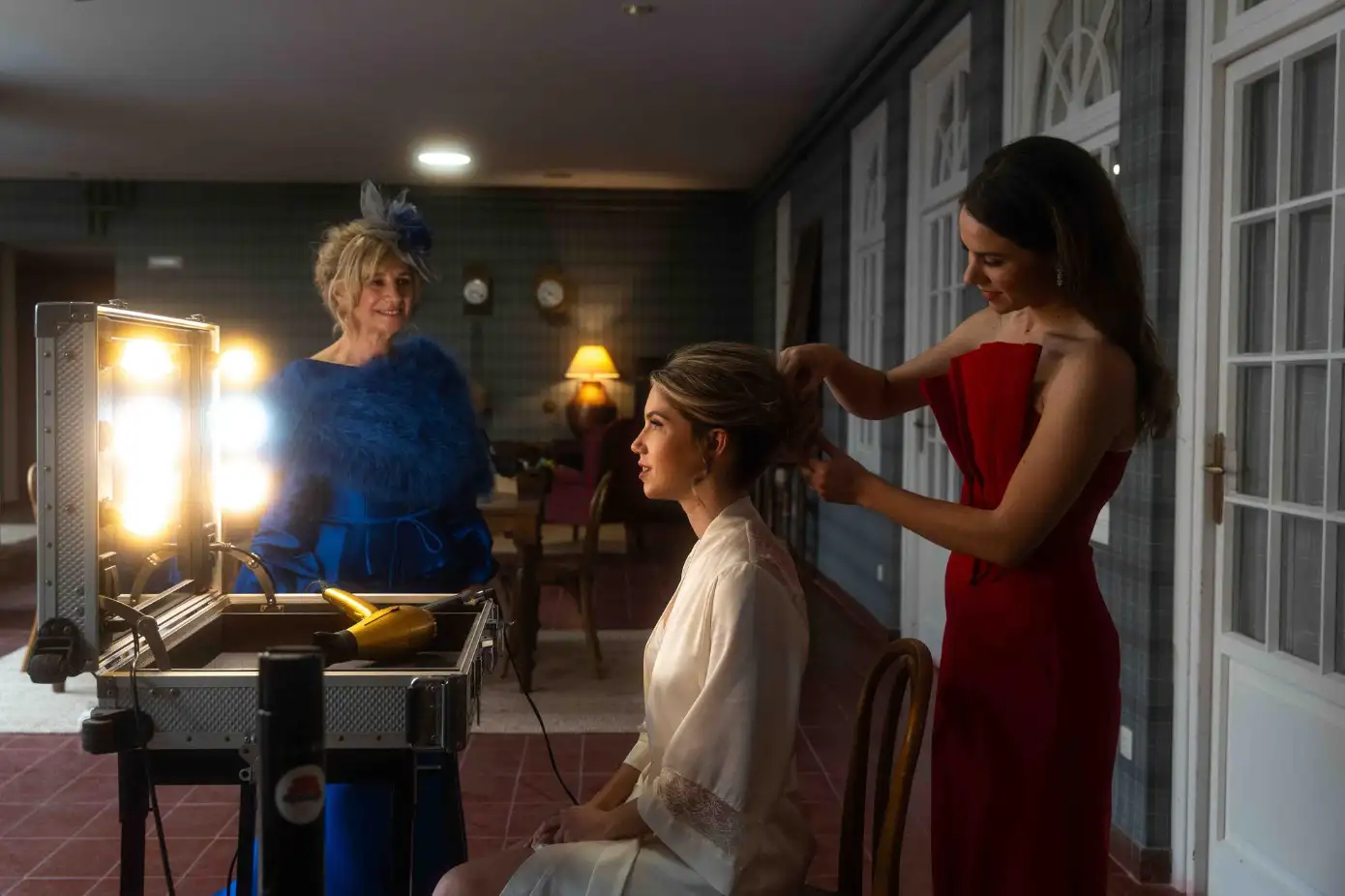 Couple intimate moment